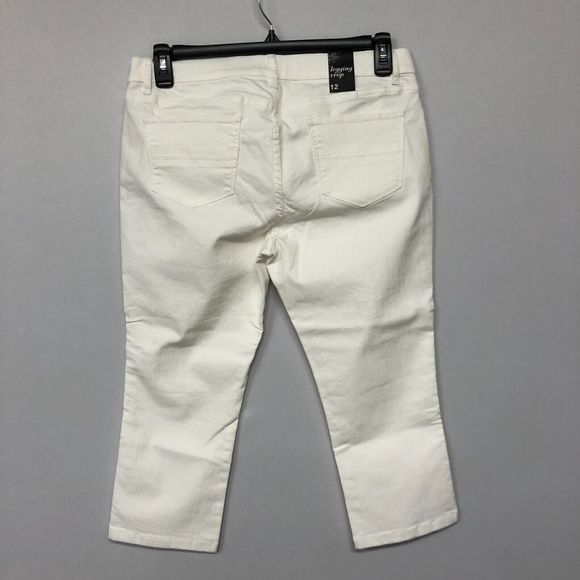 NWT New York & Co. Women Legging Crop Jeans Size 12 White Denim B187 -20 - Picture 12 of 13